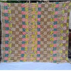 Luxurious Hand Block Printed Cotton Quilted Blankets